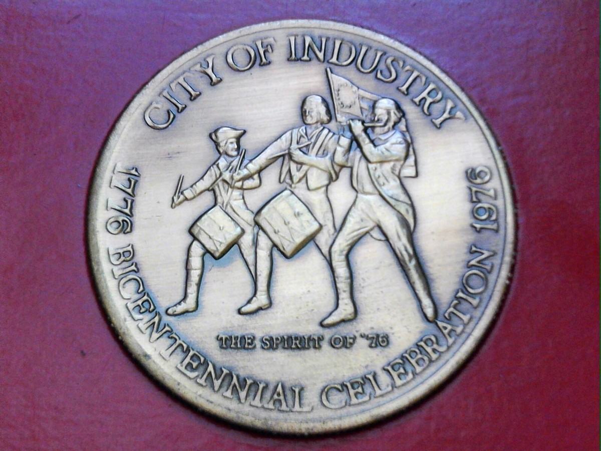 VTG 1951-1976 メダル 記念品 Bronze Bicentennial Spirit of '76 America Souvenir Medallion - 1.5