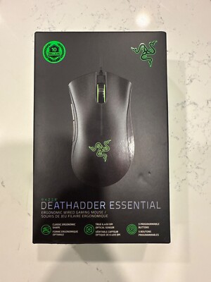 Razer DeathAdder Essential Wired Optical Gaming Mouse - Classic Black...