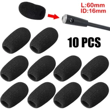 10X Foam Mic Cover Conference Microphone Windscreen Shield Protection 60mm Long