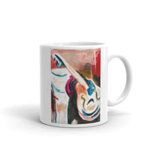 White glossy mug