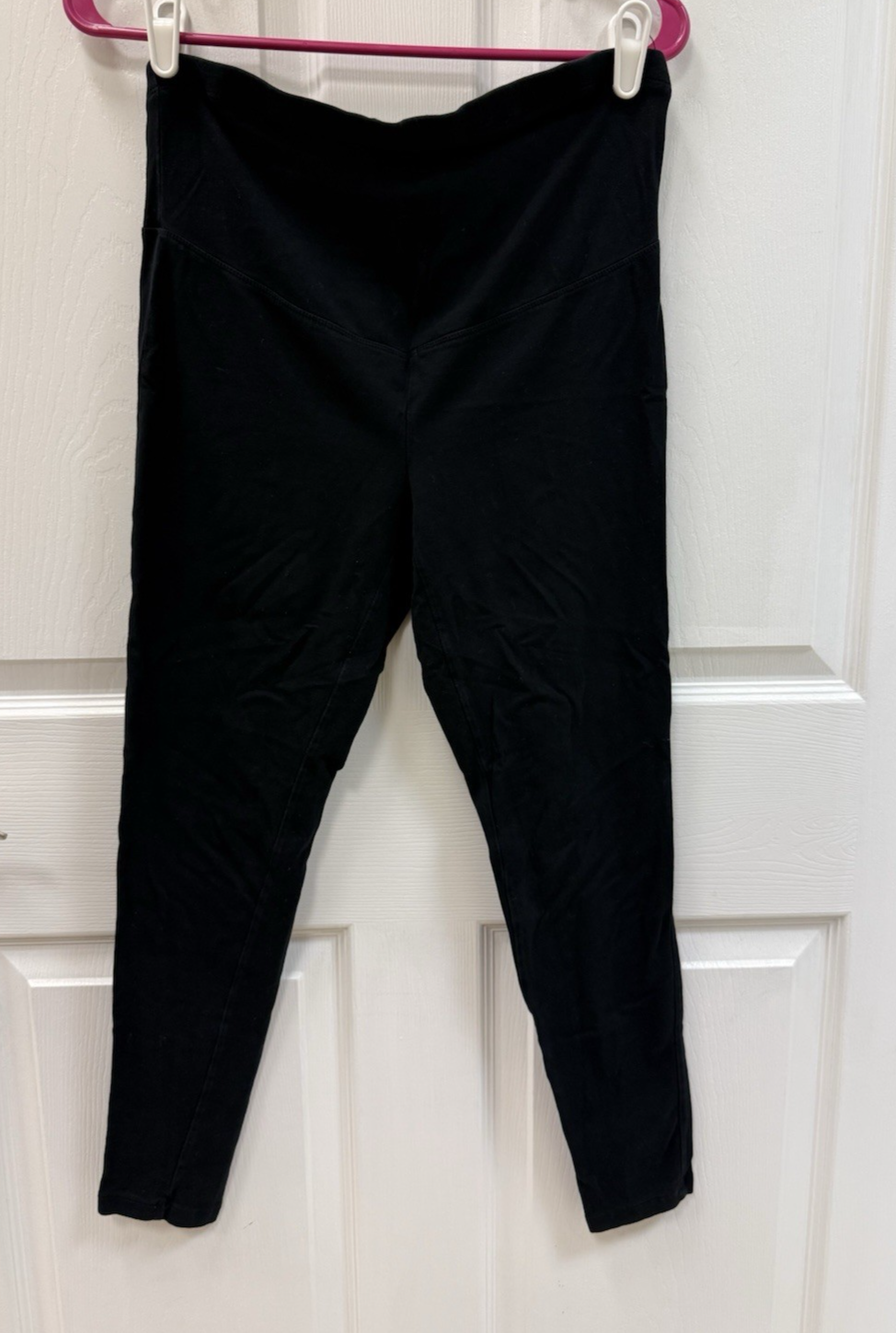 Old Navy Maternity Leggings Over The Belly Full Length Black Size Small