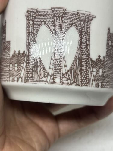 Fishs Eddy Jordan Awan Brooklyn Diner Style Heavy Mug EUC - Picture 5 of 19