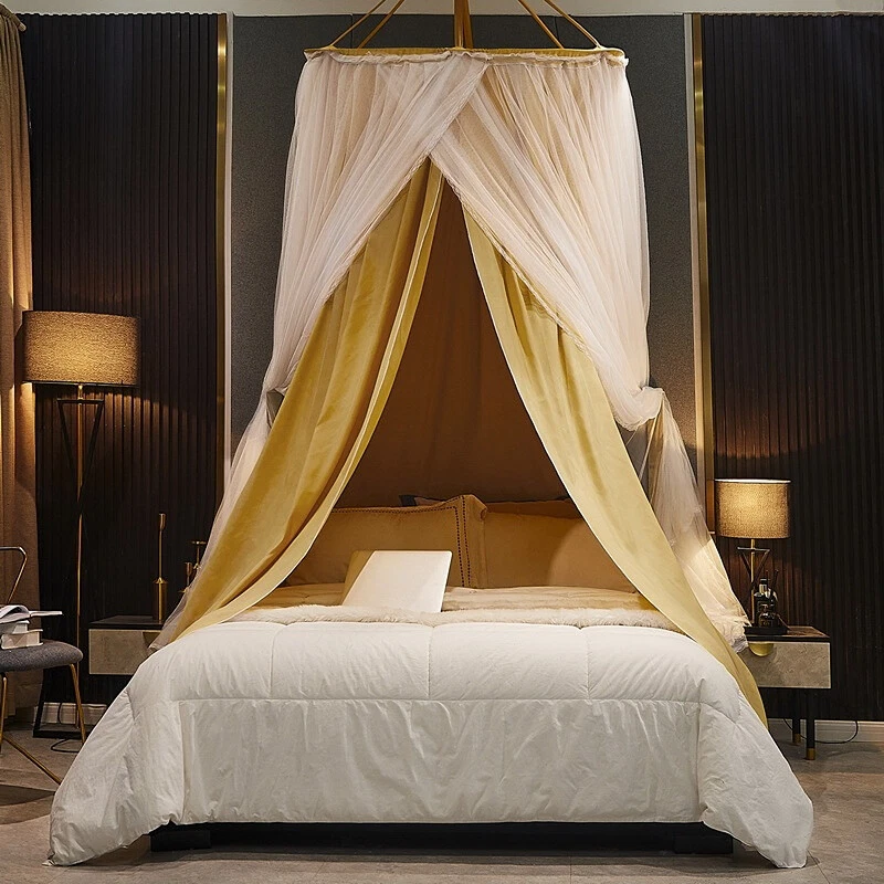 Blackout Princess Hanging Mosquito Net Lace Bedding Curtain Dome Bed Canopy Home