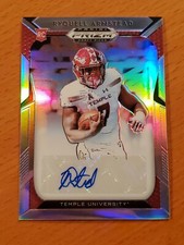 2019 Prizm Draft Picks Auto #283 Ryquell Armstead Temple Jaguars Rookie RB