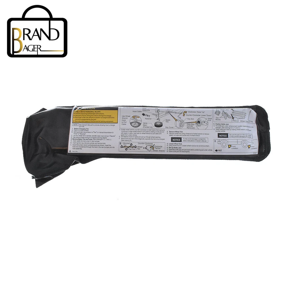 Spare Tire Lug Wrench Jack Tool Kit For 2000-14 Chevy Silverado 1500 GMC Sierra - Image 3 of 4