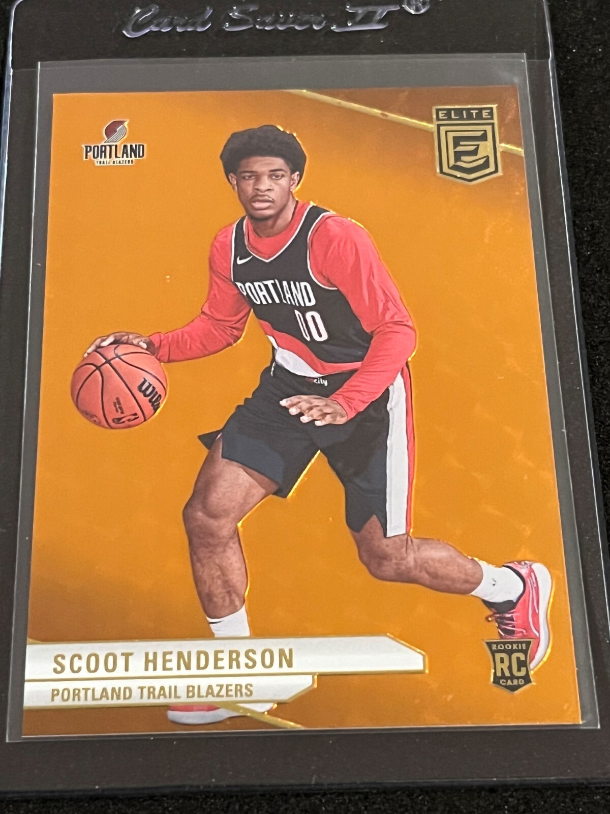 2023-24 Panini Donruss Elite Basketball Scoot Henderson Orange Rookie #233