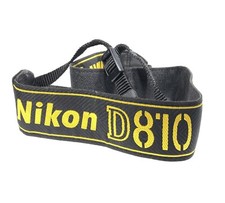 Genuine Nikon AN-DC12 1.5" Black/Yellow Neck/Shoulder Strap for Nikon D810