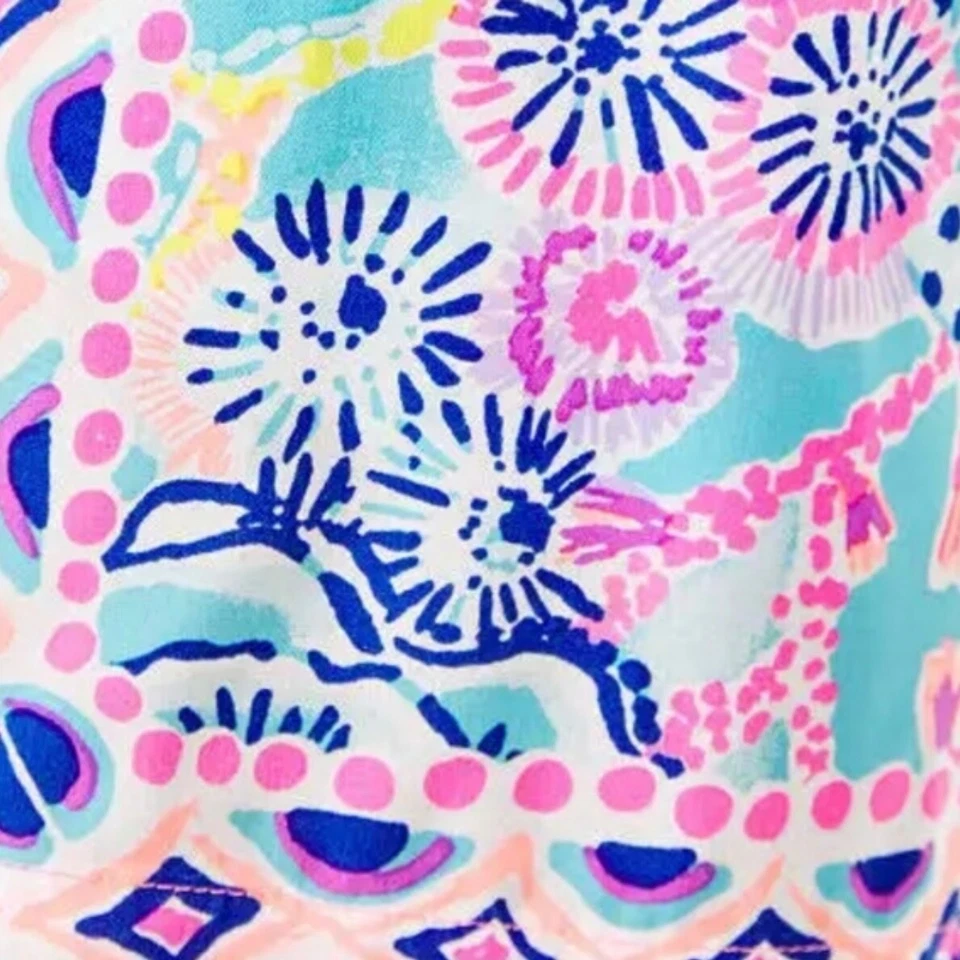 Pantalones cortos Lilly Pulitzer Katia tiro medio para mujer talla M cordón multicolor Foto 3 de 4