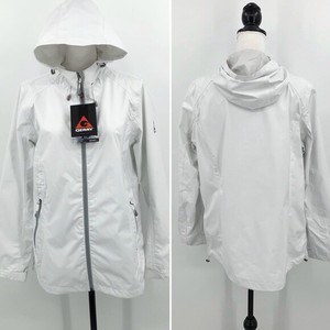 jaqueta para chuva com capuz feminina