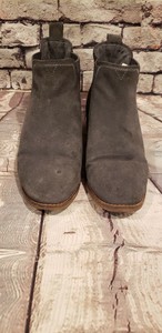 forged iron grey suede women's ella booties