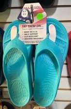 NUUSOL CASCADE Flip Flops "Made in America" Ocean Waves Womens 6 Free Shiping