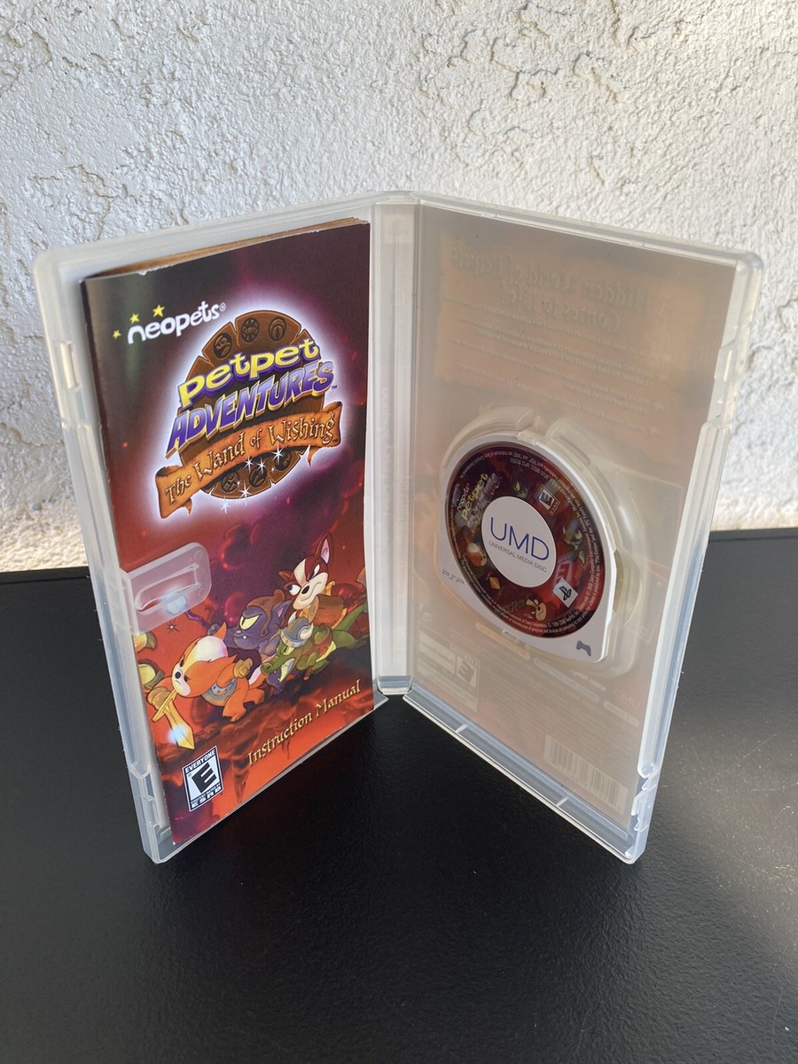 Neopets Petpet Adventures Wand Of Wishing For Sony PSP Portable