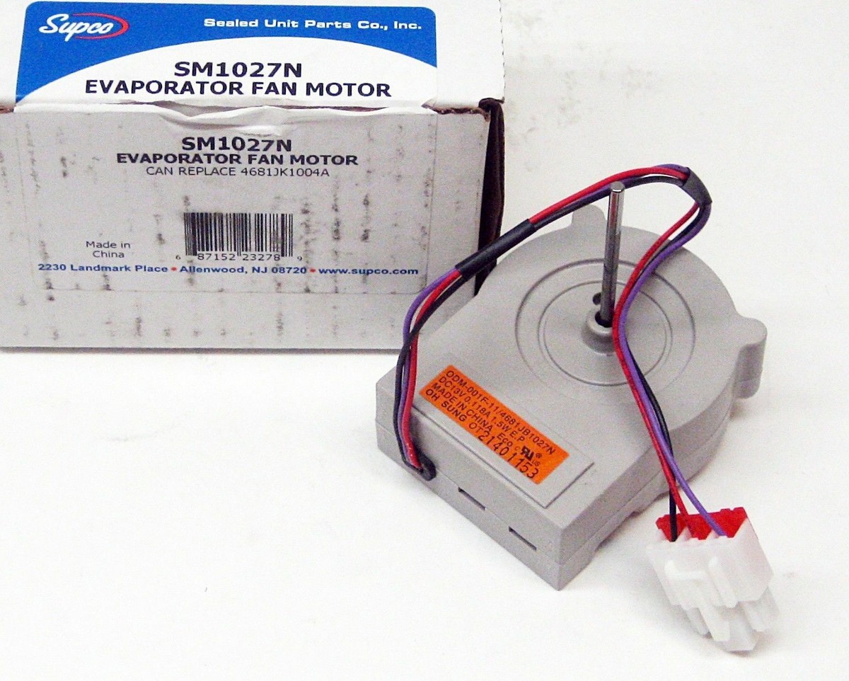 Supco SM1027N Refrigerator Evaporator Fan Motor for LG 4681JK1004A