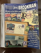 2016 Brookman Stamp Autographs 1st Day Catalog Spiral Bound ISBN 9780936937830