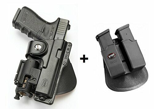 Fobus tactical Holster + Double magazine pouch for Glock 17, s&w m&p 9mm .40 .45