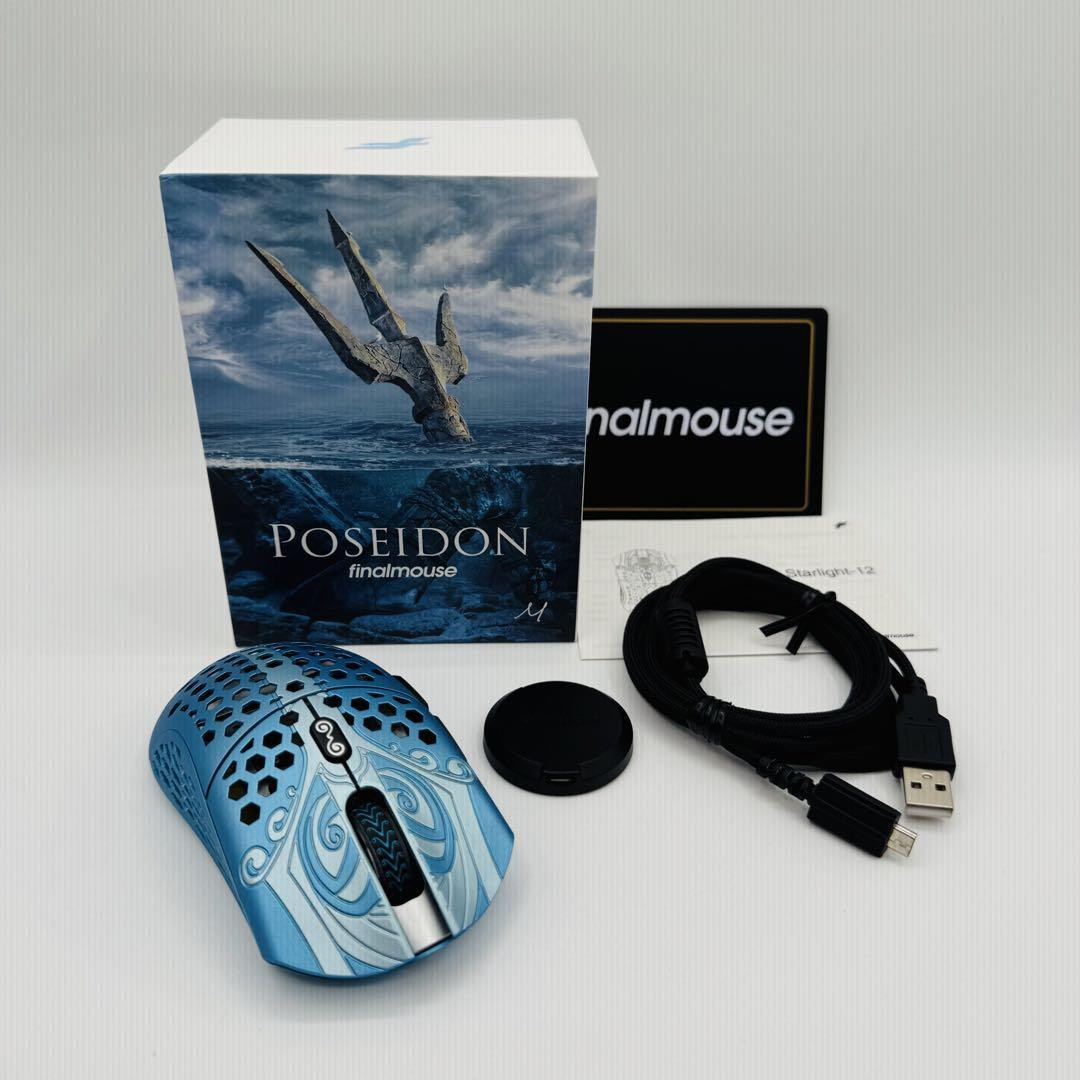 finalmouse Poseidon　即購入歓迎 FinalMouse Poseidon Starlight-12 White Small Gaming Mouse