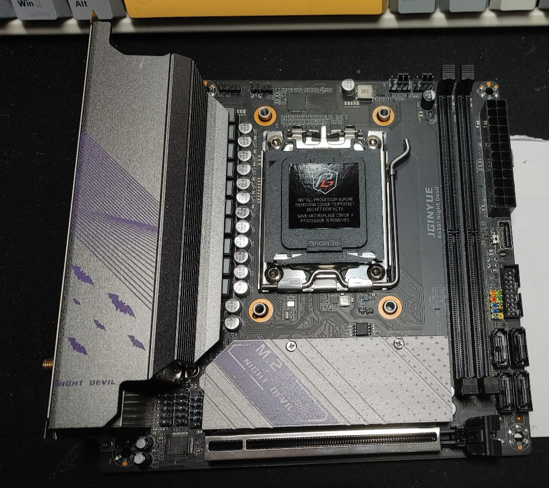 JGINYUE B650i Night Devil AM5 Mini-ITX Motherboard (possible wifi