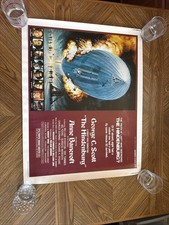 THE HINDENBURG Original Movie POSTER 22x28  George Scott, Anne Bancroft. ROLLED