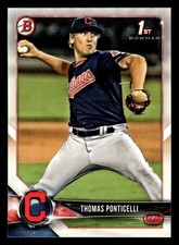 Thomas Ponticelli 2018 Bowman Draft #BD-42 Cleveland Indians