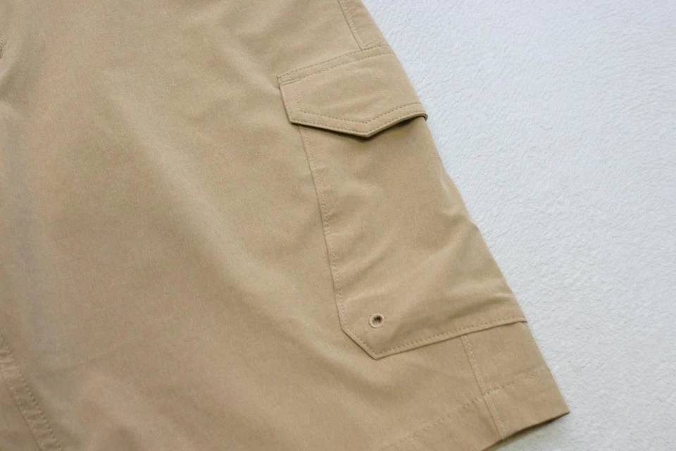 Pantalones Cortos de Carga Eddie Bauer Poliéster Elastizados Beige Senderismo Campamento 10" INS Para Hombres Talla 34 Foto 4 de 4