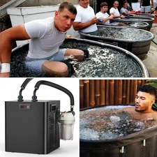 Water Chiller 1/3HP Pro Ice Bath Cooler Cold Plunge Chiller with Pump and Tub