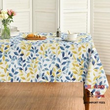 Summer Tablecloth 60x84 Inch Rectangular Blue 60x84 Inch Rectangular White