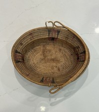 Antique Native American Shoshone / Paiute Basket Burden Basket With Handle