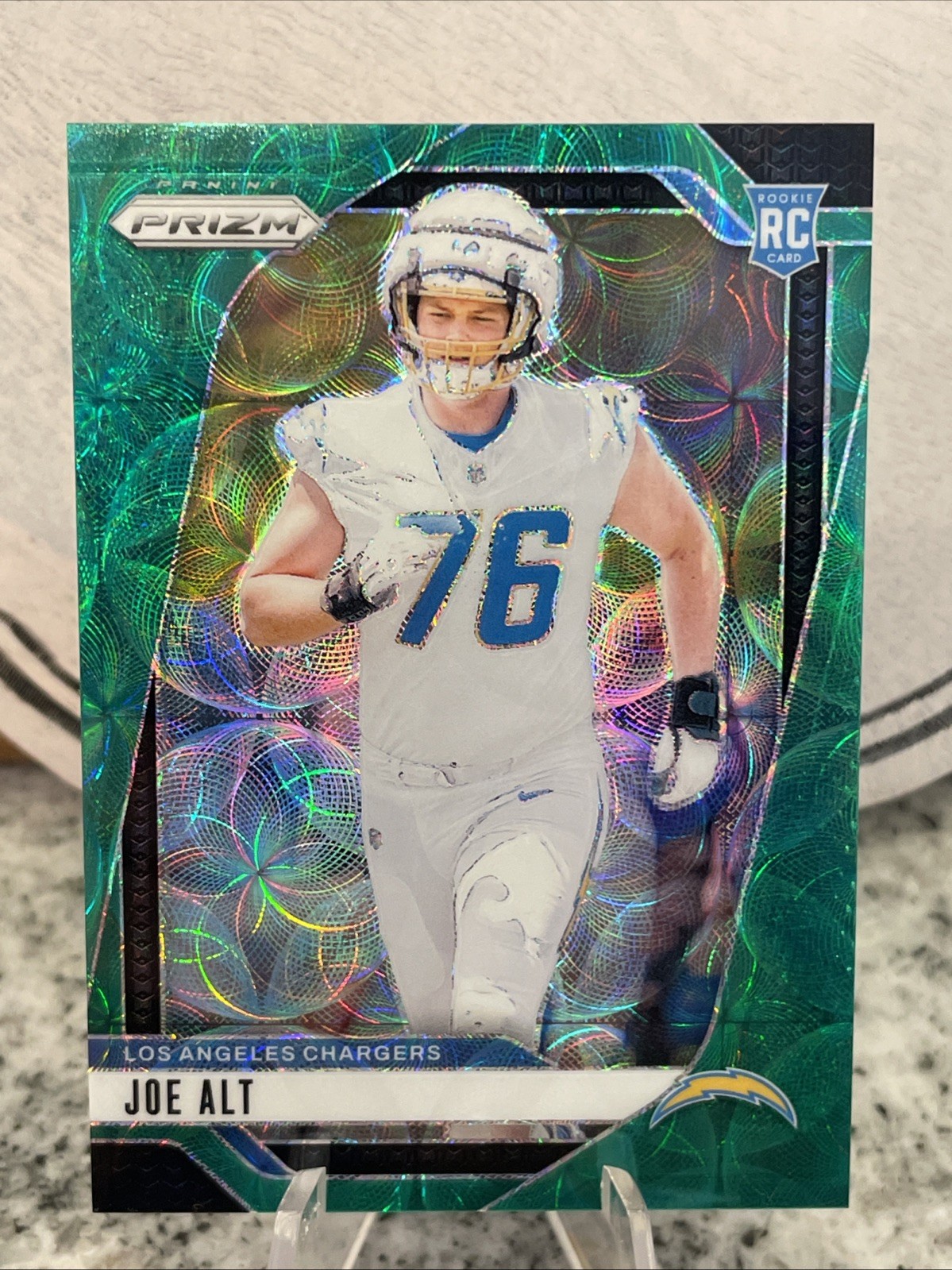 2024 Panini Prizm Joe Alt Green Scope /75 #353 RC Chargers MB