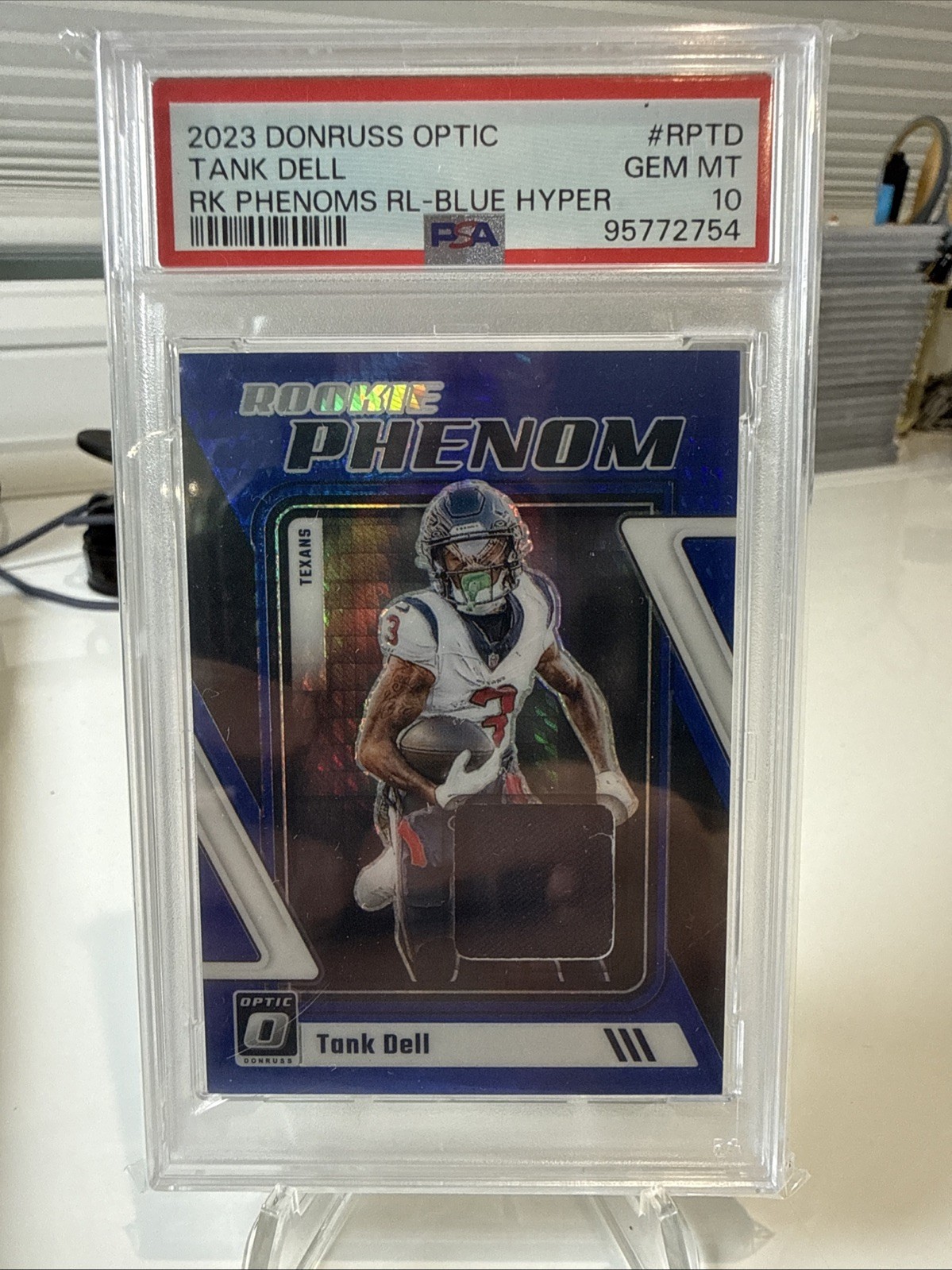 Tank Dell Panini Donruss Optic Rookie Phenoms Relics #RPTD Blue Hyper