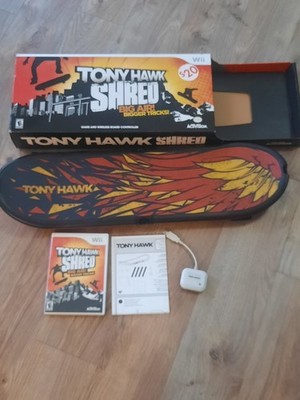 Nintendo Wii Bundle  Tony Hawk Shred With Skateboard/Game/USB Dongle TESTED