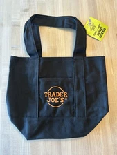 NEW Trader Joe’s Halloween Mini Canvas Tote Bag (Black) - Limited Edition