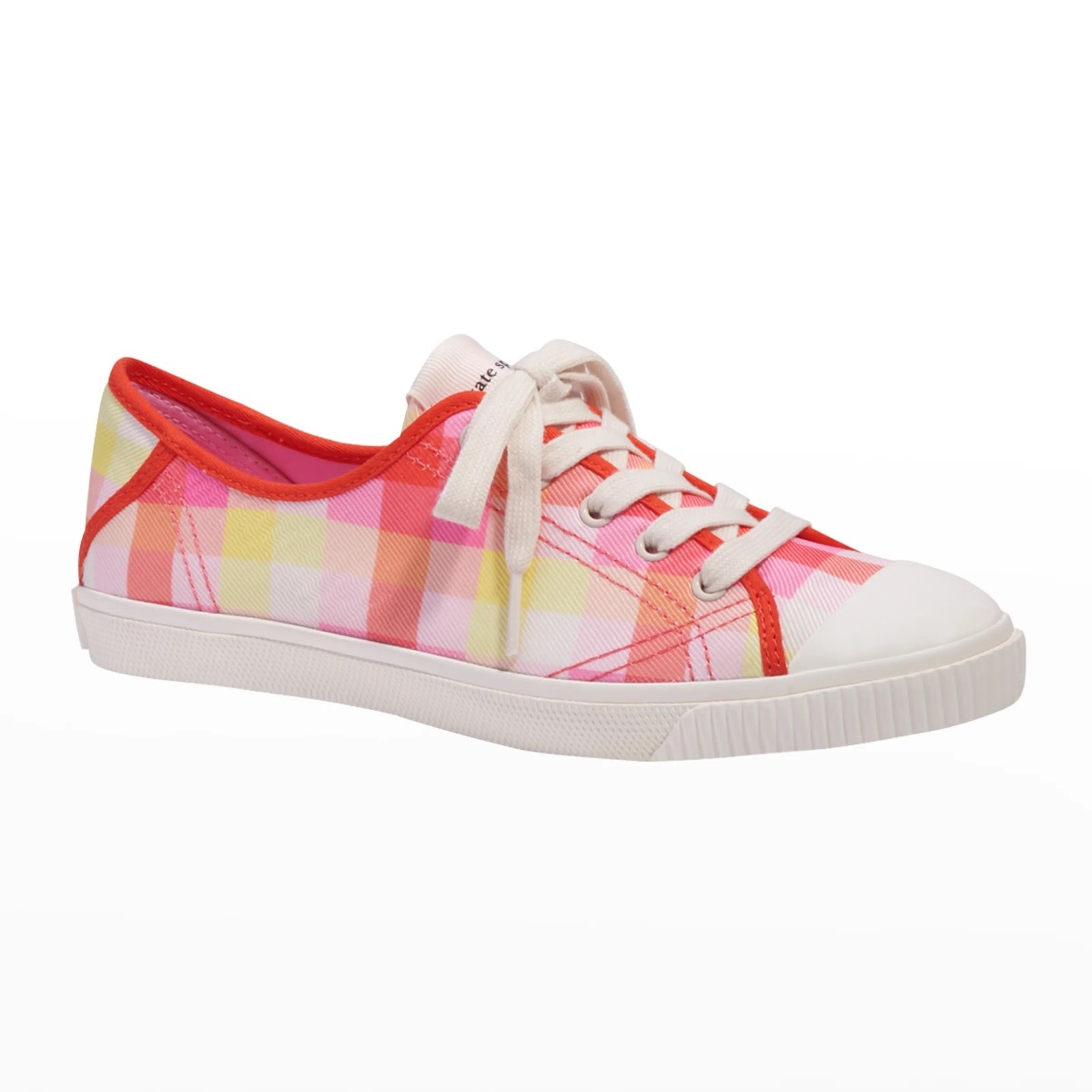Kate Spade Women Low Top Lace Up Sneakers Tennison Size US 5.5B Pink Madras