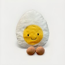 JellyCat Amusable Plush Boiled Egg Stuffed Soft Toy Smiling Face Jelly Cat
