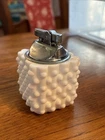 Fenton Art Glass Milk Glass Hobnail Cigarette Lighter, NEVER USED, FREE SHIPPING