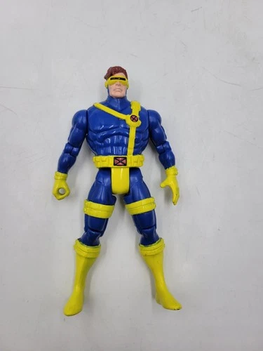 VINTAGE 1991 CYCLOPS X-MEN MARVEL TOY BIZ 5" OPTIC BLAST FIGURE DAMAGED READ