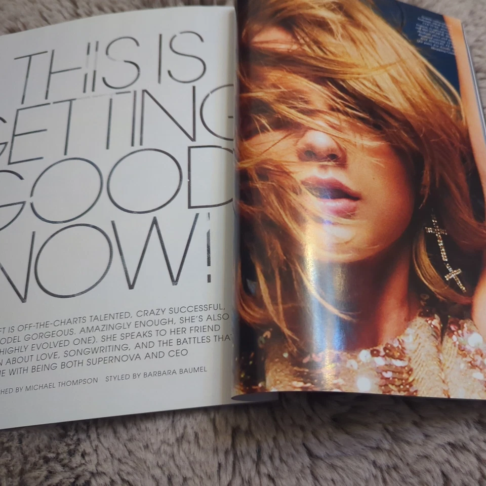 ELLE Magazine US Taylor Swift June 2015 Vintage American Fashion USA Foto 2 de 4