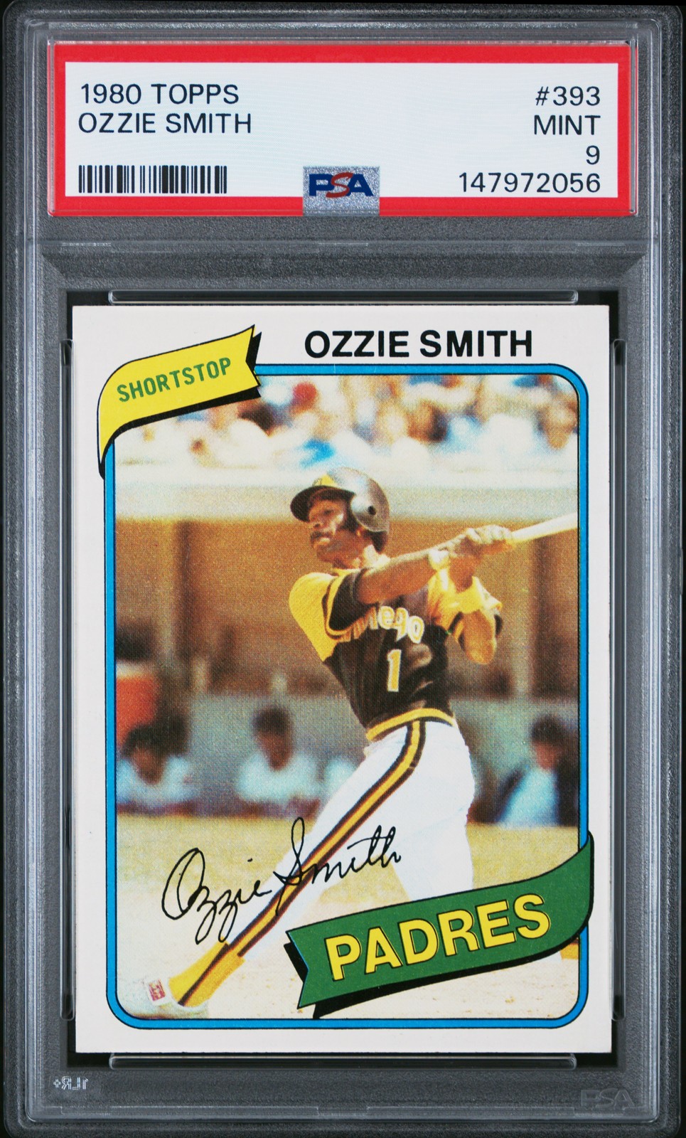 1980 TOPPS #393 OZZIE SMITH PSA 9