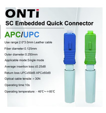 ONTi SC APC/UPC SM Fiber Fast Connector FTTH Cold Connect