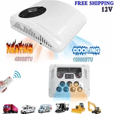 12V RV Rooftop Air Conditioner Cool&Heat AC Kit For Caravan Truck Bus Boat