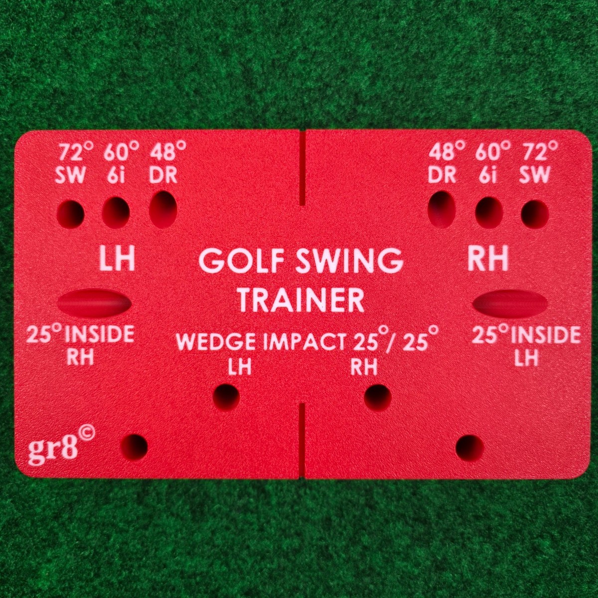 Gr8 Improved Golf Swing Trainer Weighted Alignment Brick LH/RH