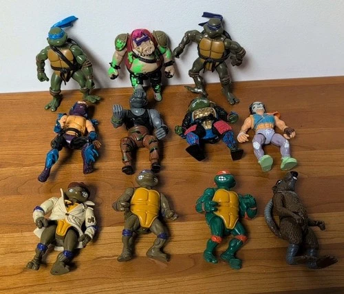 Vintage TMNT Teenage Mutant Ninja Turtles 80's 2002 Loose Action Figure Lot 11