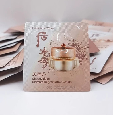 The history of Whoo Cheonyuldan Ultimate Regenerative Cream 1ml x 30 Pcs Newest