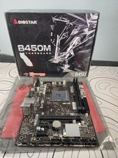 Biostar B450M Am4 Motherboard 2 Dimm Slot MB - read description 