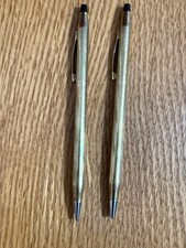 Vintage CROSS Pen  Pencil Set Century 1/20 10K Gold Filled