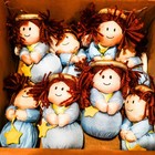 Gibson Greetings 1997 Plush Angel Christmas Ornament Lot of 8 — photo 1