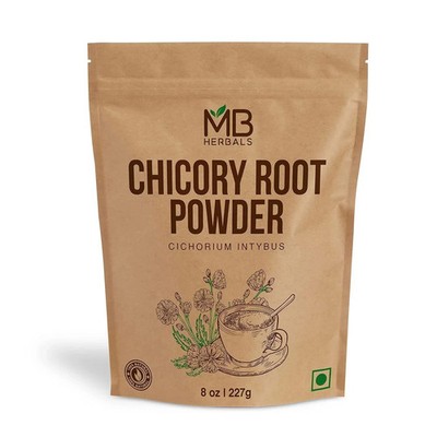MB Herbals Instant Chicory Root Powder 227 Gram (0.5 Lb / 8 Oz) | Roasted & Gran
