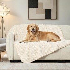 Waterproof Dog Blanket Reversible, Leakproof Pet Blanket for Large Dogs, Soft...