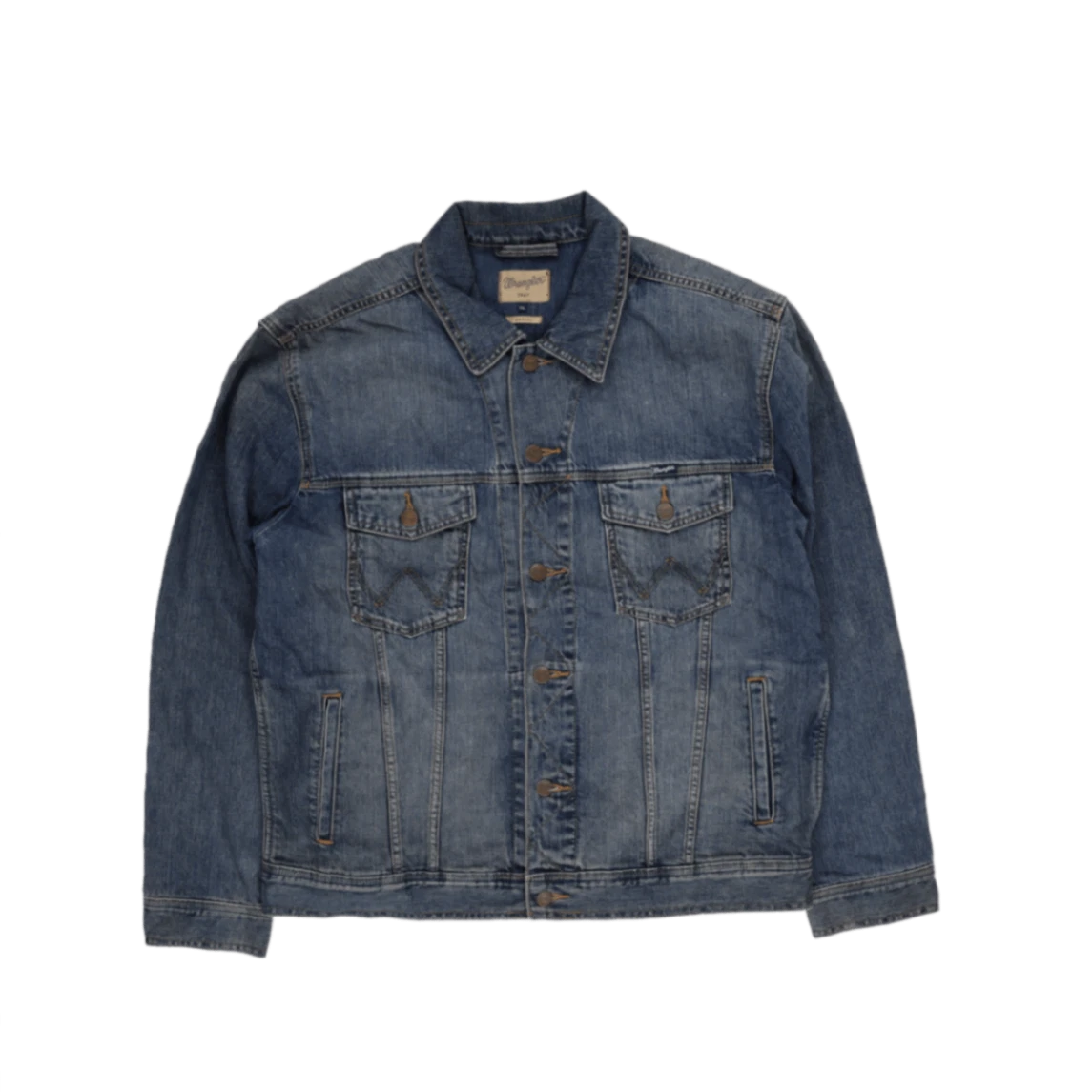 Wrangler Men's Blue Regular Casual Denim Jacket Size XXL