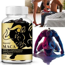 Maca Capsules - Energy & Endurance, Men's Muscle Health, Testosterone Booster