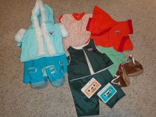 Large Lot of VTG 80&rsquo;s Teddy Ruxpin Clothing Shoes Hat Teddy Bear Plush